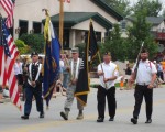 This is the Twin Lakes American Legion Color Guard!