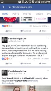 Florida Georgia Line's response July 24